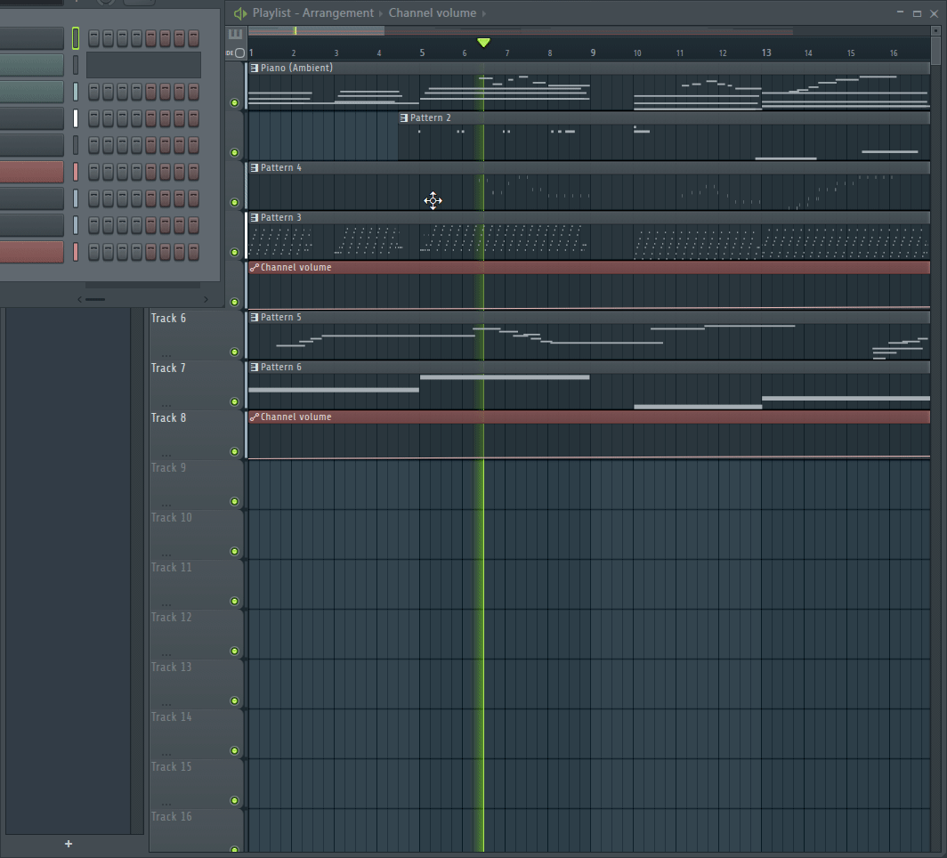 Screenshot of my music production process.