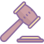 Icon of a gavel. From icons8